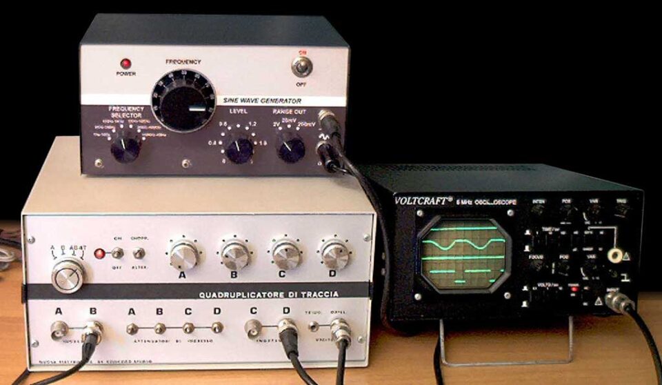 Quadruplicatore dt traccia per oscilloscopio